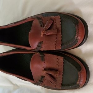 Sperry Topsider brown and black size 11 men's shoes.